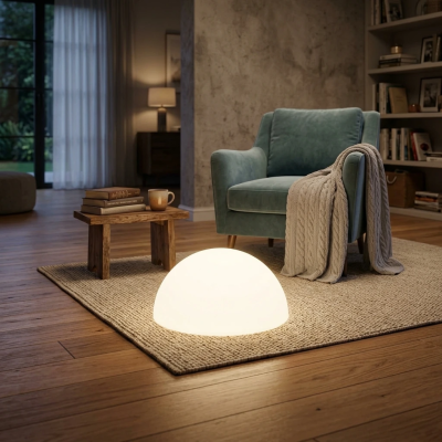 Светящаяся полусфера Halfmoon 220V White 30 см