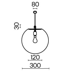 Уличный подвесной светильник Outdoor O594PL-01B