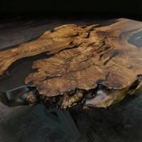 Каповый карагач 9см с эпоксидной смолой