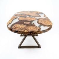 Стол обеденный из капы карагача ATLAS 180