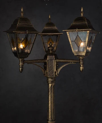 Парковый светильник Arte Lamp BERLIN A1017PA-3BN