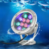 Светильник подводный, UG1462 DC12V 36W(12*3W) FULL LED RGB (3in1)