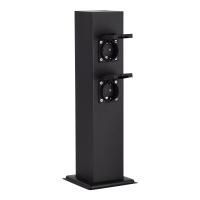 SL9012.415.00 Столб уличный 4 розетки ST-Luce черный 3500W