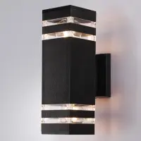 Уличный настенный светильник Arte Lamp HADAR A4421AL-2BK
