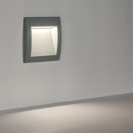 383694 Светильник ESTRA LED 5W 250LM 120G СЕРЫЙ 4000K IP55