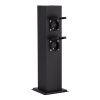 SL9012.415.00 Столб уличный 4 розетки ST-Luce черный 3500W SOCKET