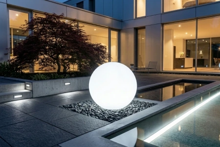 Уличный шар-светильник Moonlight 220 V 100 см white