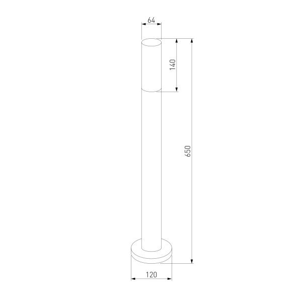 Ландшафтный светильник Elektrostandard Glas 1419 TECHNO черный