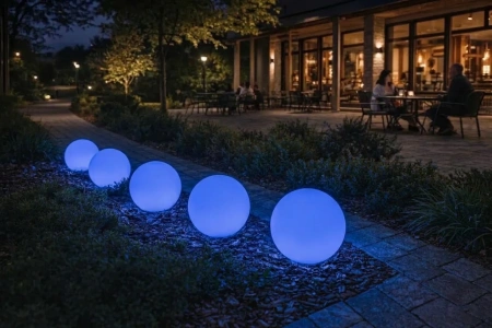 Уличный шар-светильник Moonlight 220 V 40 см RGB