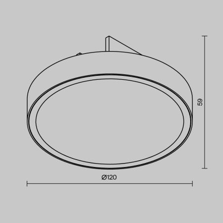 Уличный трековый светильник Maytoni Zon O-TR01-1-F-12WB3K черный