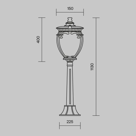 Ландшафтный светильник Outdoor O414FL-01BZ1