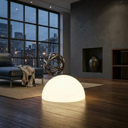 Светящаяся полусфера Halfmoon 220V White 40 см