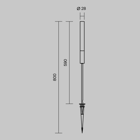 Ландшафтный светильник Outdoor O487FL-L3GF3K