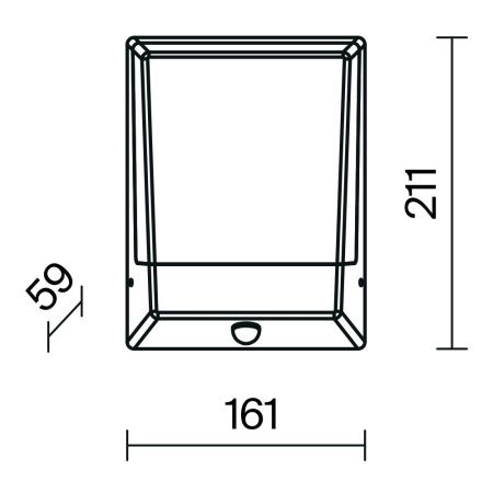 Уличный настенный светильник Outdoor O448WL-L9GF3KSR