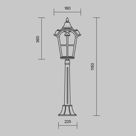 Ландшафтный светильник Outdoor O413FL-01BZ1
