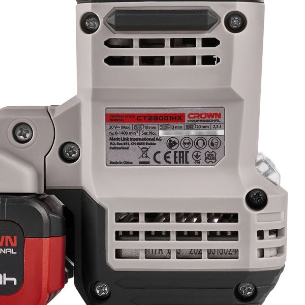 Аккумуляторный перфоратор BL CROWN CT28001HX-4 BMC