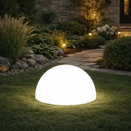 Светящаяся полусфера Halfmoon 220V White 50 см