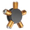 380653 Светильник DITO 5х1W LED 550LM G ЧЕРНЫЙ/ЗОЛОТО 4000K