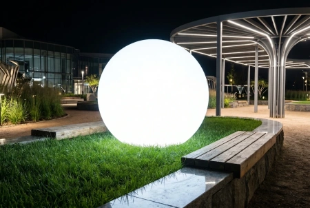 Уличный шар-светильник Moonlight 220 V 200 см white