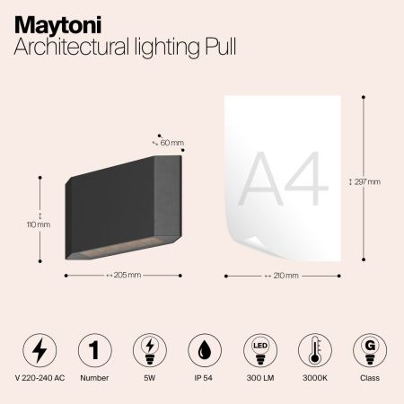 Архитектурная подсветка Outdoor O412WL-L5GF3K