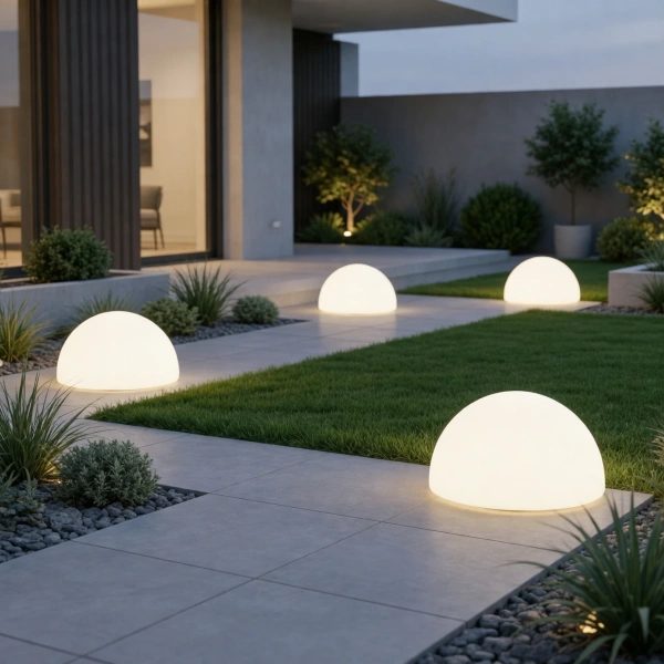 Светящаяся полусфера Halfmoon 220V White 30 см