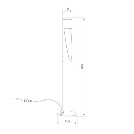 Парковый светильник Elektrostandard Recess 35177/F 4000K