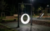 Пергола "Гера" со светящимися LED качелями 360° White