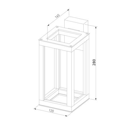 Уличный настенный светильник Elektrostandard Frame 1527 TECHNO LED 3000K