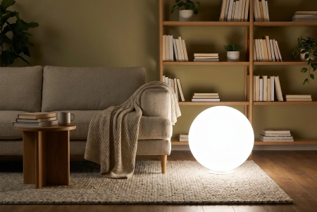Шар-светильник для дома Moonlight 220V 50 см white