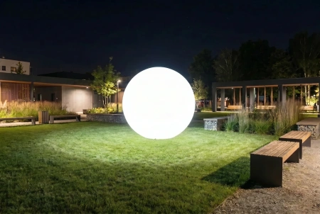Уличный шар-светильник Moonlight 220 V 200 см white
