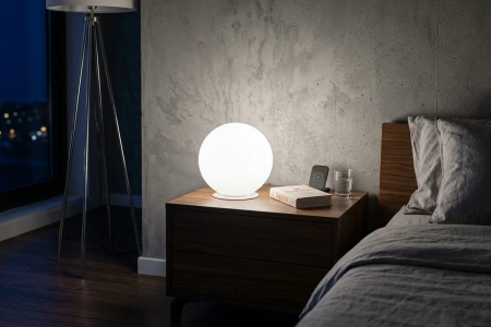 Шар-светильник для дома Moonlight 220V 30 см white
