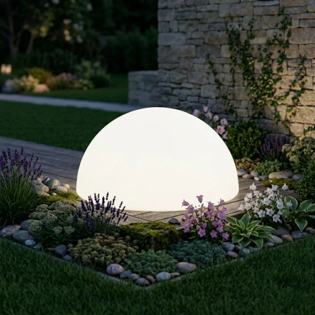 Светящаяся полусфера Halfmoon 220V White 50 см