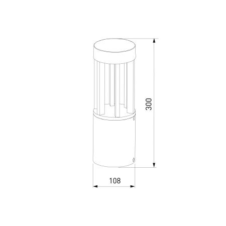 Парковый светильник Elektrostandard Apart 35193/S