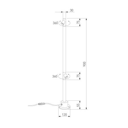 Парковый светильник Elektrostandard Rone 35175/F
