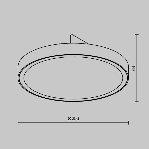Уличный трековый светильник Maytoni Zon O-TR01-1-F-25WB3K черный