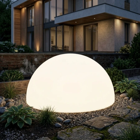 Светящаяся полусфера Halfmoon 220V White 80 см