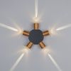 380653 Светильник DITO 5х1W LED 550LM G ЧЕРНЫЙ/ЗОЛОТО 4000K