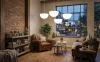 Подвесная светящаяся полусфера Halfmoon 220V 50 см White