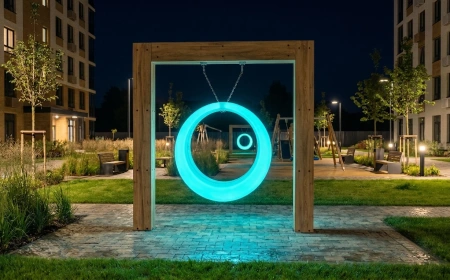Пергола ""Зевс" со светящимися LED качелями RGB