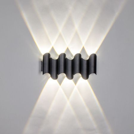 341747 Светильник BOSSO 7х1W LED 770LM G ЧЕРНЫЙ 4000K IP65