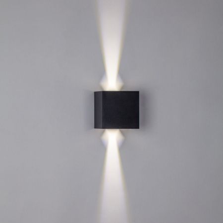 340517 Светильник DALLA 2х3W LED 660LM G ЧЕРНЫЙ 4000K IP65