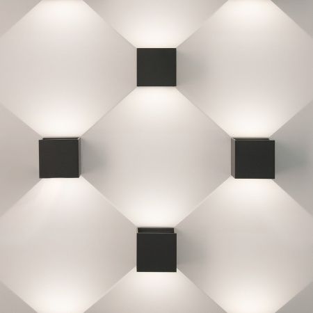 Уличный настенный светильник Elektrostandard Winner 1548 TECHNO LED черный