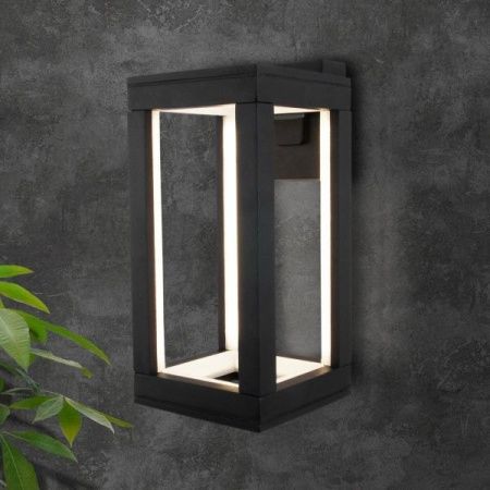 Уличный настенный светильник Elektrostandard Frame 1527 TECHNO LED 4000K черный
