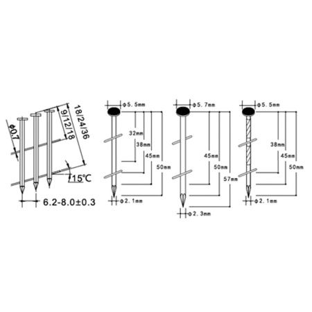 Пневматический гвоздезабивной пистолет CROWN CT38120