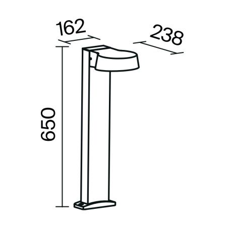 Ландшафтный светильник Outdoor O443FL-L12GF3K