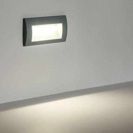 383594 Светильник ESTRA LED 5W 250LM 120G СЕРЫЙ 4000K IP55