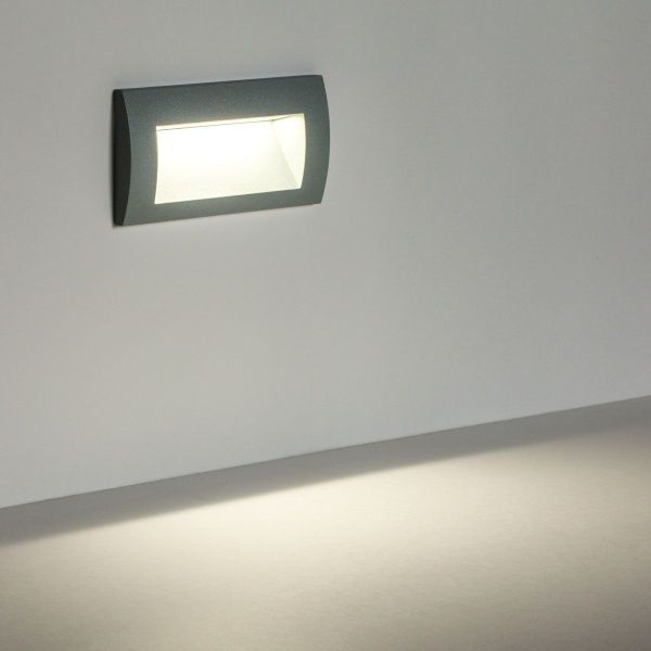 383594 Светильник ESTRA LED 5W 250LM 120G СЕРЫЙ 4000K IP55