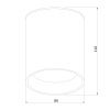 Уличный потолочный светильник Elektrostandard Light LED 35130/H черный