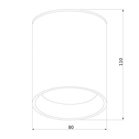 Уличный потолочный светильник Elektrostandard Light LED 35130/H черный