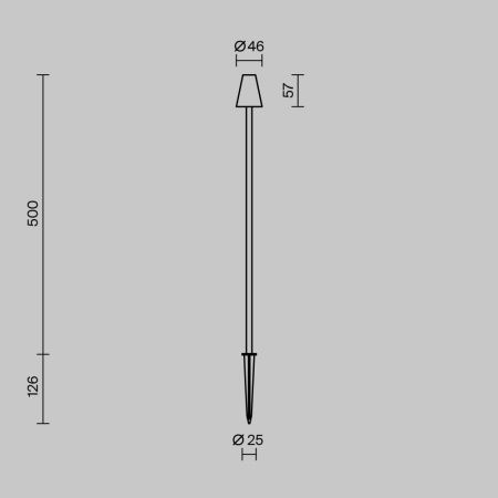 Ландшафтный светильник Outdoor O504FL-L1B3K1